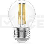 Лампа филам. Gauss Filament 10Вт цок.:E27 шар св.свеч.бел.нейт. (упак.:10шт) (52220), фото2