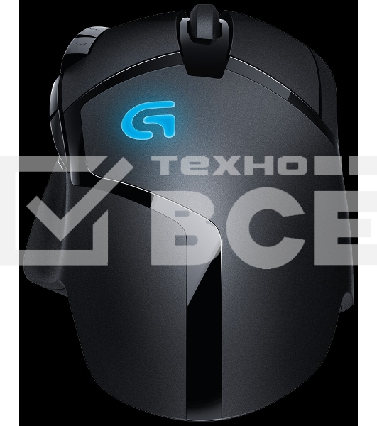 Мышь проводная Logitech G402 Hyperion Fury, черный, 4000 dpi, USB, кнопки - 8
