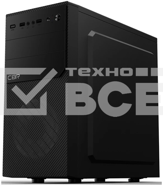 Корпус CBR RD850, без БП, mATX Minitower 1*USB 3.0, 2*USB 2.0, HD Audio+Mic, кабель питания 1.2м, черный PCC-MATX-RD850-WPSU