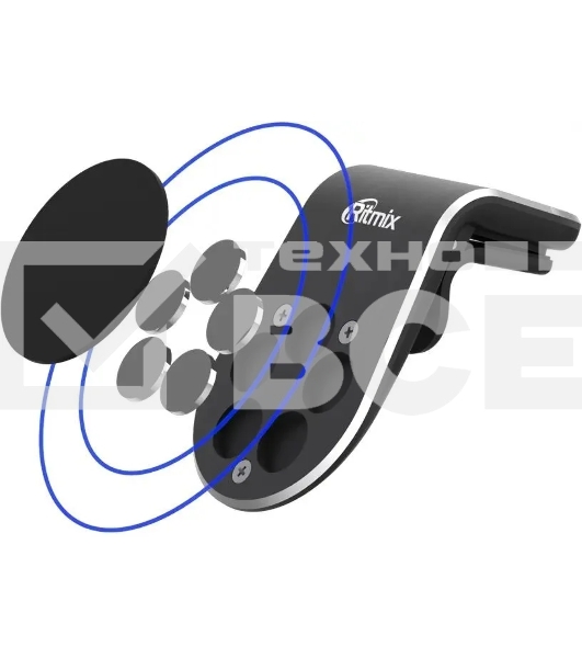 Держатель Ritmix RCH-009 V Magnet магнитный черный (80000771)