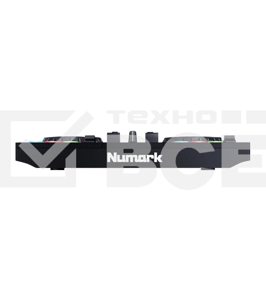 Контроллер DJ [PARTYMIXLIVEXEU] Numark [Party Mix Live] 2-х канальный, 2 сенсорных джога, 24-битный аудиоинтерфейс, 3,5 мм стерео выход, выход на наушники, встроенные динамики, RGB лампы, ПО Serato DJ Lite