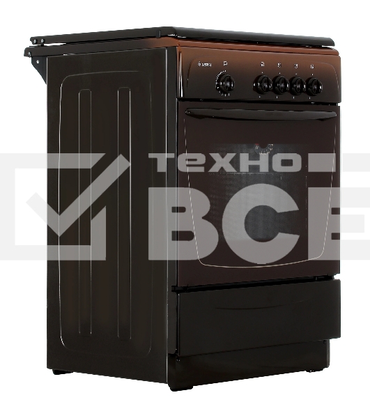 Плита газовая Gefest 1200-С7 К39 коричневый, конфорок 4 шт, духовка 63 л, 60 см x 85 см x 60 см