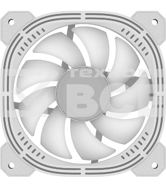 Вентилятор для корпуса Formula Nulight 12WH RGb 120х120x25 белый 3-pin 4-pin (Molex) 19.06дБ (NULIGHT 12WH FR) Ret