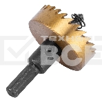 Коронка по металлу Denzel HSS, 45 мм, нитридтитановое покрытие, фото4