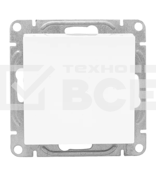 Механизм выключателя EKF UP1-SWW-10 одноклавишный, белый Эпика