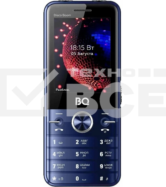 Мобильный телефон BQ 2842 Disco Boom синий/черный