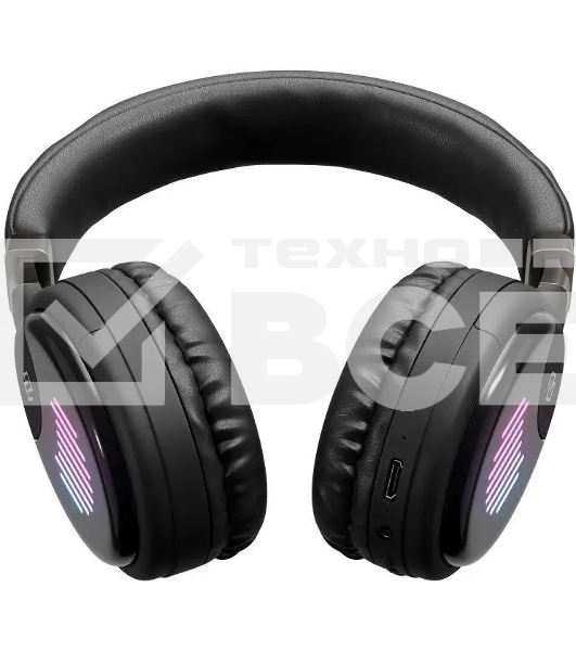 Гарнитура накладные Digma BT-16 черный беспроводные bluetooth оголовье