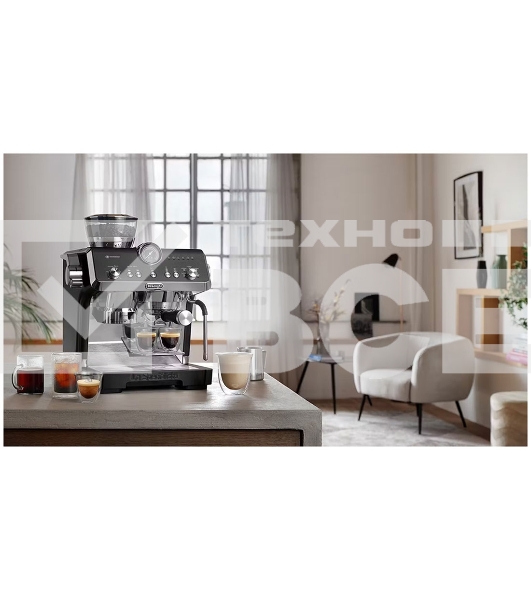 Кофеварка рожковая DELONGHI EC9555 ВК черный, исп. кофе - молотый/зерновой, 2 л, 1550 Вт, 19 Бар