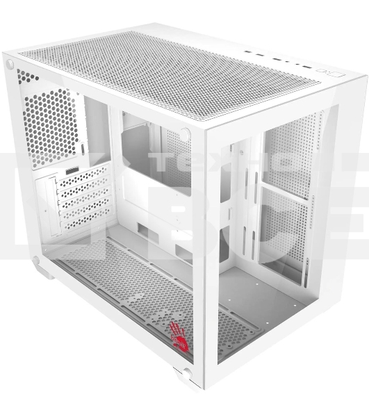 Корпус Bloody BD-CC108 белый без БП mATX 9x120mm 2xUSB3.0 audio bott PSU