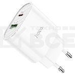 Сетевое зарядное устройство HOCO (6931474757319) C95A Lineal PD 20W+QC3.0 (белый), фото5