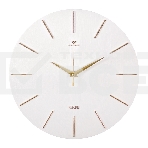 Настенные часы РУБИН 3020-004 белый/золото, фото 1