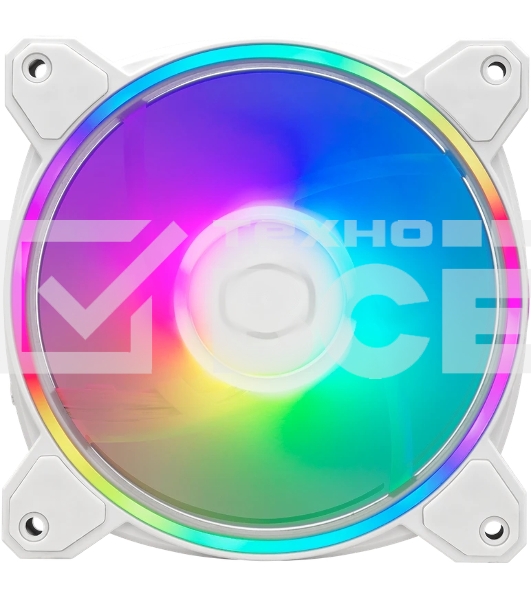 Вентилятор для корпуса Cooler Master MasterFan MF120 Halo2 ARGb 120х120x25 белый 4-pin 27дБ (MFL-B2DW-21NP2-R2) Ret