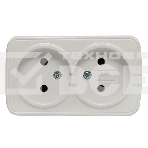 Розетка EKF EGR10-102-10 2-я, б/з, 10А, ОП Basic Минск белый, фото5