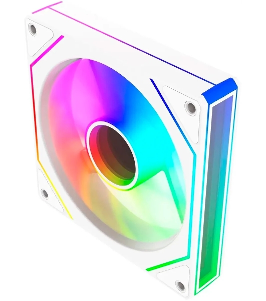 Вентилятор для корпуса Bloody CF-11 LCD ARGb 120х120x25 белый 4-pin 32дБ (упак.:1шт) (CF-11-ARGb120-WH) Ret