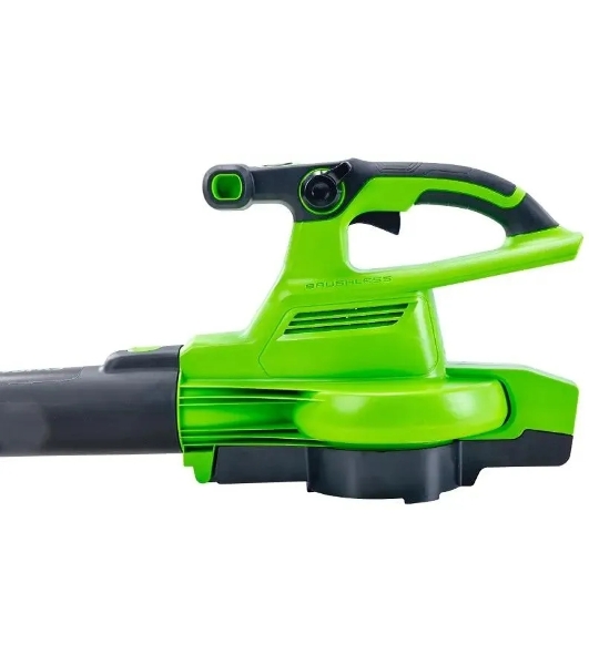 Воздуходув-Садовый Пылесос аккумуляторный GreenWorks GD40BVII, 40V, бесщеточный, без АКБ и ЗУаккумуляторный (2406907)