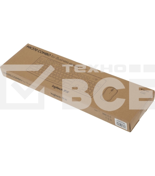 Комплект клавиатура+мышь Logitech MK370 беспроводной, USB, чёрный