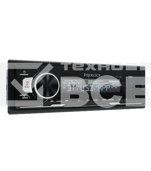 Автомагнитола Prology GT-130, 1 DIN, Bluetooth, USB Type-A, AUX, пульт ДУ