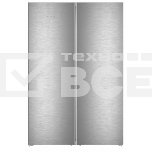 Холодильник Liebherr Комбинация XRFsd 5220-22 001 (SFNsdd 5227-22 001 + SRsdd 5220-22 001) нержавеющая сталь двухкамерный 398/271л морозилка сбоку, No Frost, Side by Side