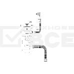 Сифон WIRQUIN NEO с нерж. чашкой D114мм, отводом для ст.м.,с универс. переливом,гофротрубой L800мм, фото7