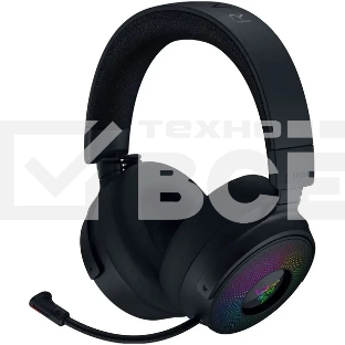 Гарнитура Razer Kraken V4 Pro чёрный, беспроводная + проводная, радиоканал, до 45 ч, подсветка