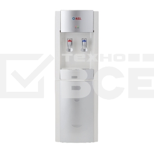 Кулер для воды AEL LD-AEL-28, верхняя загрузка, нагрев 90 °С, охлаждение 15 °С, белый/серебристый