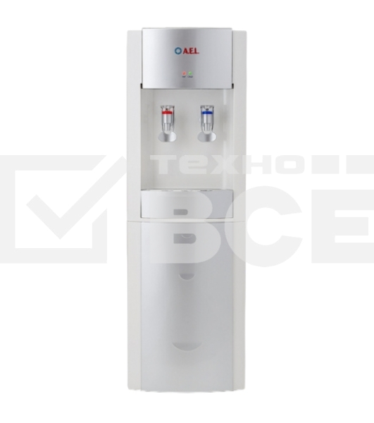 Кулер для воды AEL LD-AEL-28, верхняя загрузка, нагрев 90 °С, охлаждение 15 °С, белый/серебристый