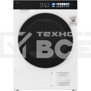 Сушильная машина Weissgauff WD 999 Heat Pump Full Touch белый/черный, 10 кг, сушка - тепловой насос, программ - 16, 60 x 85 x 62 см