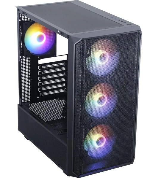 Компьютерный корпус Accord 3602 черный без БП ATX 2xUSB3.0 1xUSB3.1 audio bott PSU