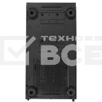 Компьютерный корпус  PCCooler IE200 BK, Tempered Glass Full Tower, черный, TG, SPCC, 1x120mm ARGB E-ATX, ATX, mATX, mITX 180/380/220mm 4x2.5