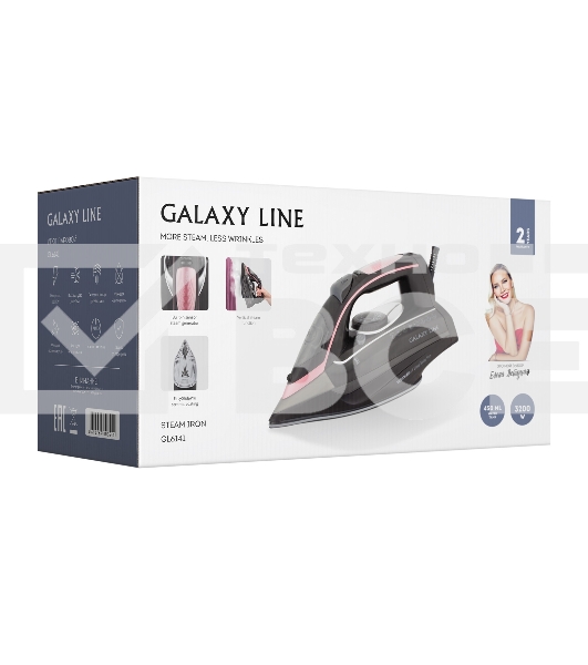 Утюг Galaxy Line GL 6141 3200Вт серый