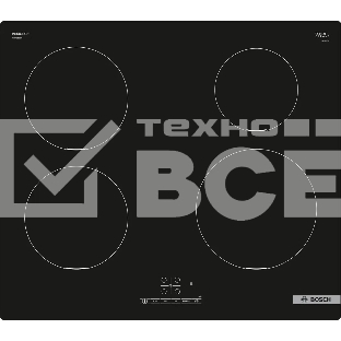 Индукционная варочная панель Bosch PUE611BB6E независимая, черный