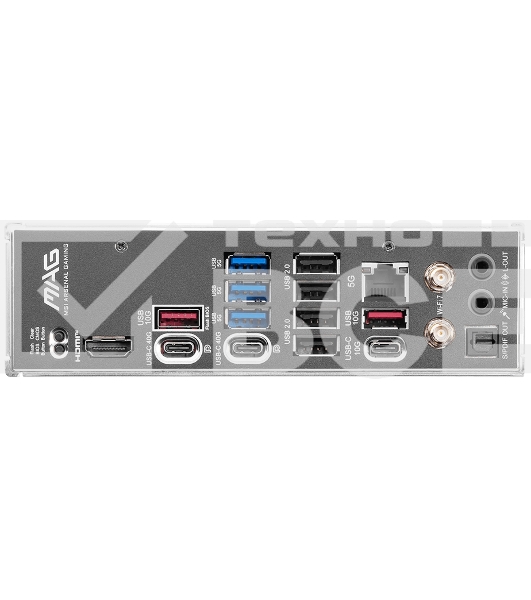 Материнская плата MSI MAG X870E TOMAHAWK WIFI, AM5, AMD X870, 4xDDR5, 4xSATA, 4xM.2, 1xPCI-E 5.0 x16, 1xPCI-E 4.0 x4, 1xPCI-E 3.0 x1, 1xHDMI, 2xUSB Type-C, 1x5Gb LAN, 2xUSB-A 3.2 Gen 2, 3xUSB-A 3.2 Gen 1, 4xUSB-A 2.0, 7.1, Wi-Fi 7, ATX