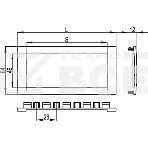 Рамка универсальная DKC F00011G In-Liner Aero 2 модуля, серебристый, RAL 9006, фото3
