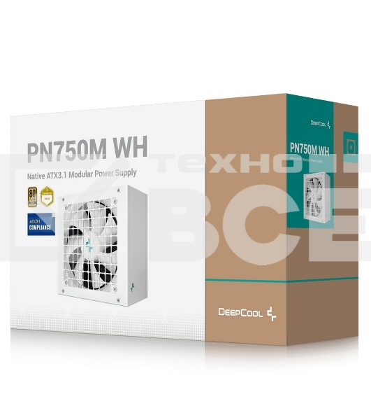 Блок питания Deepcool / GamerStorm PN750M WH V2 Game Storm Gen.5, 750Вт, 120мм, белый