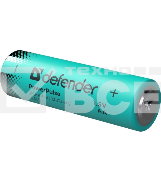 Батарейка алкалиновая Defender LR6-8BL АА, блистер, 8 шт., PowerPulse