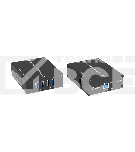 Удлинитель сигнала Infobit iTrans USB3-TR100 USB 3.0 (Tx + Rx) до 100 метров HDBaseT 3.0