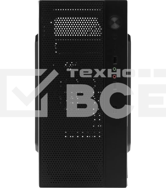 Компьютерный корпус Accord ENTRY ACC-242B черный без БП mATX 2xUSB 2.0 audio