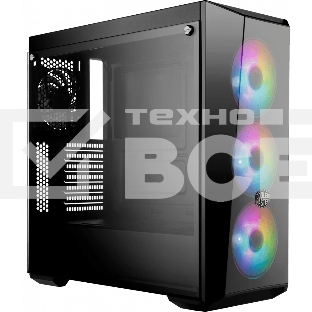 Корпус без блока питания Cooler Master MasterBox 5 Lite RGB, USB 3.0 x 2, 1xFan, 3x120mm ARGB Fan, Black, Splitter cable + Controller, ATX, w/o PSU