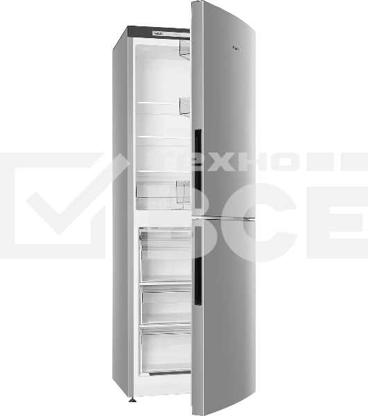 Холодильник Atlant 4612-181 серебристый двухкамерный 182/119л морозилка снизу