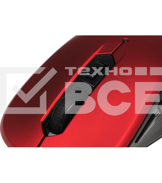 Мышь беспроводная Defender Gassa MM-105 красный, 1600 dpi, радиоканал, USB, кнопки - 6