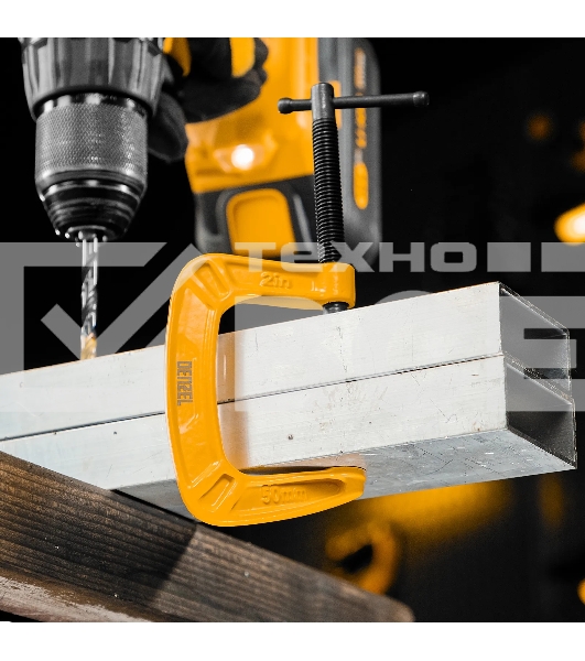 Струбцина Denzel G-образная, усиленная, 50 мм