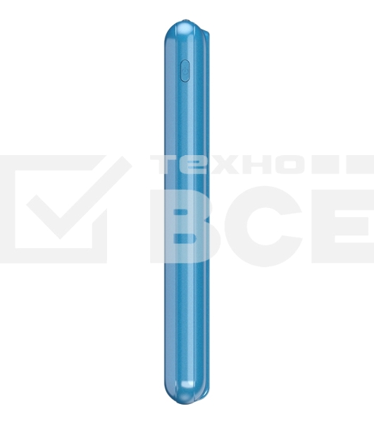 Портативный аккумулятор Maxvi PB10-11 10000 мАч blue 3A, встроенные кабели USB A/Type-C/Lightning