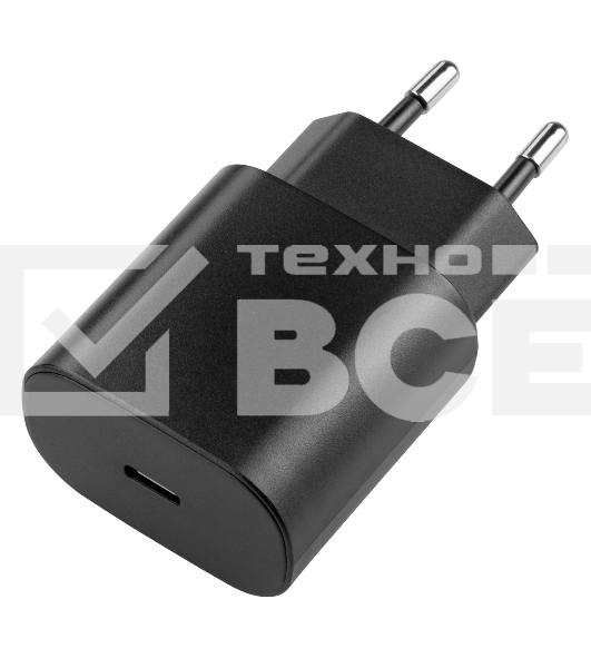 Сетевое зарядное устройство Defender UPA-125 25W,USB C,кабель Type-C,черный