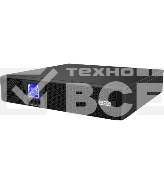 Источник бесперебойного питания CBR ESN-1KRT-8I-LCHERSC Online 1000VA/1000W RT 8 x C13, LCD, HID-USB, RS232, EPO, SNMP slot