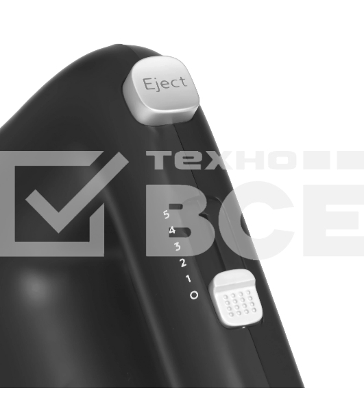 Миксер BQ MX421 черный. Мощность:150Вт, 5 скоростей работы, скорость вращения до 1400 об,мин