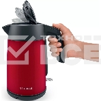 Чайник электрический Bosch TWK7L464 1.7 л, 2400 Вт., нерж.сталь, покрытая эмалью, красный, шкала уровня воды, фото4
