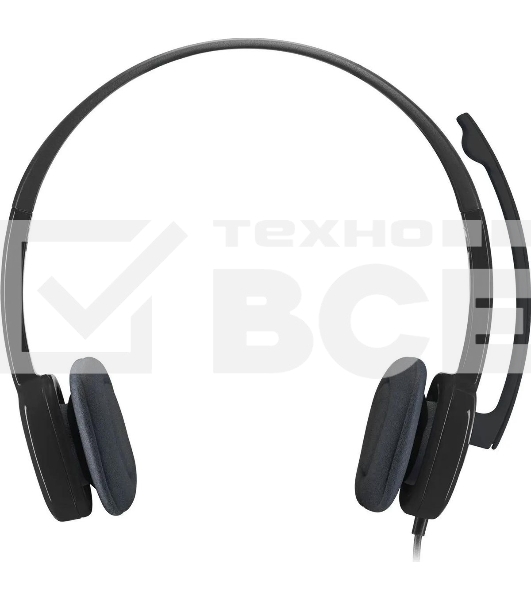 Гарнитура проводная Logitech Headset H151 Stereo черный