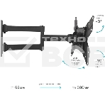 Кронштейн для телевизора Arm Media LCD-205 черный, 14'-42' макс. 25 кг, настенный, поворот и наклон, фото6