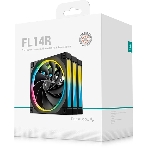 Вентилятор для корпуса Deepcool FL14R-3 IN 1 140mm, 500-1700rpm, 66.59CFM, 31.46dBa (3-pack), фото 1