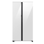 Холодильник Samsung RS80F65M1WWT белое стекло двухкамерный 417/229л морозилка сбоку, No Frost, Side by Side, фото3
